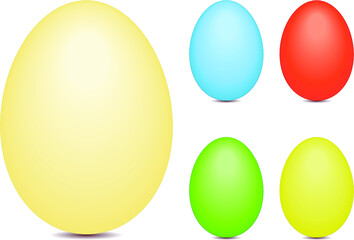 set of easter eggs