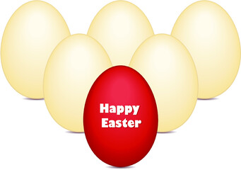 red easter egg with ribbon