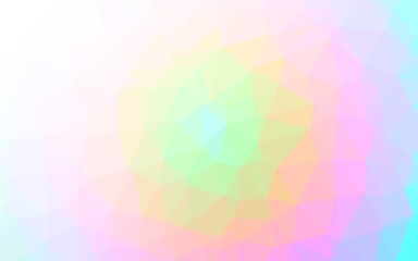 Light Multicolor, Rainbow vector low poly layout.