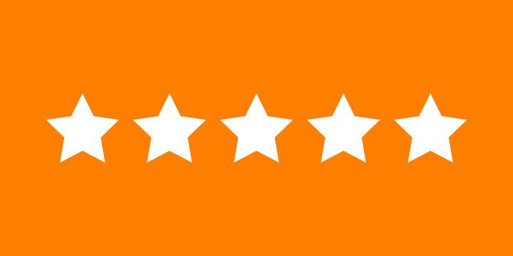 Star Review And  Rating  Design Vector Illustration