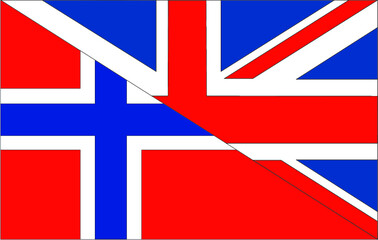 british and norway flag