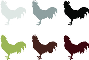 set of rooster
