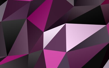 Light Pink vector abstract polygonal texture.