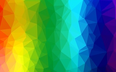 Light Multicolor, Rainbow vector abstract mosaic backdrop.