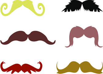 set of mustaches