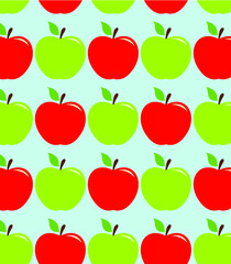 seamless background with apples