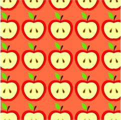 seamless pattern with apples