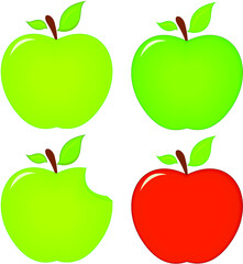 set of apples