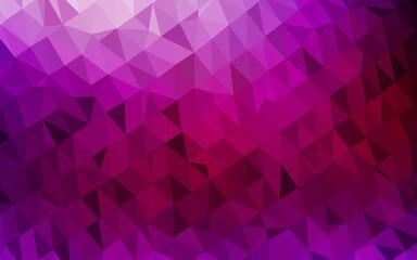 Obraz premium Dark Purple vector low poly texture.