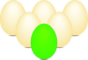 three eggs