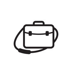 messenger bag icon vector symbol template