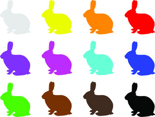 seamless pattern with rabbits