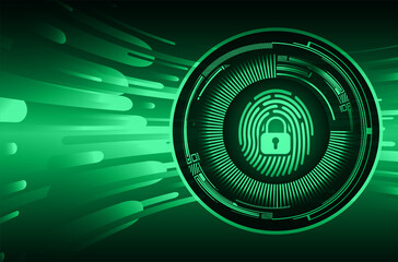 Finger print network cyber security background.
