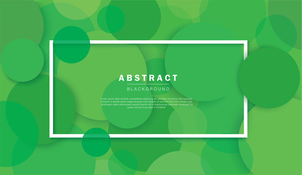 Abstract Green Circle Background Vector Illustration