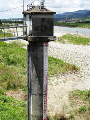 河川の水位計