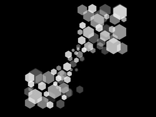 Fototapeta premium light rays and stars on black background