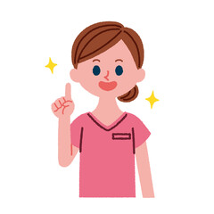 歯科助手のイラスト素材
