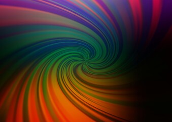 Dark Multicolor, Rainbow vector abstract blurred template.