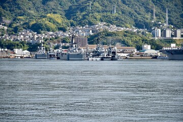 日本の呉の艦船
