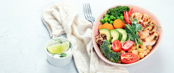 Chicken Buddha bowl