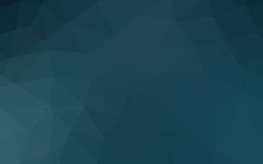 Dark BLUE vector polygonal pattern.