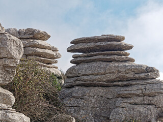 View of unique Stone in Torcal de Antequera Natural Park