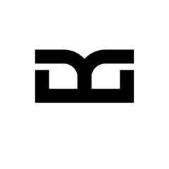 gg logo design vector icon symbol