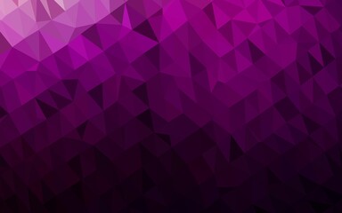 Obraz premium Dark Purple vector abstract mosaic background.