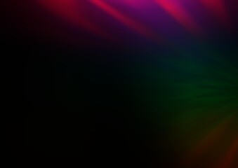 Dark Multicolor, Rainbow vector modern elegant background.