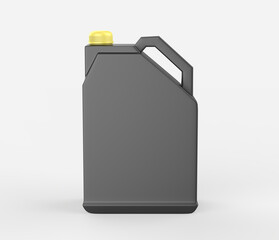 Plastic Jerrycan Oil, Cleanser, Detergent, Abstergent, Liquid Soap, Milk, Juice isolated On White Background. 3d illustration