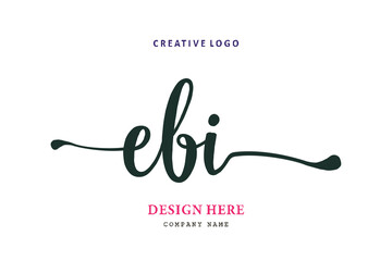 logo composition of the letter EBI is simple, easy to understand and authoritative