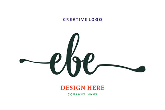 logo composition of the letter EBE is simple, easy to understand and authoritative