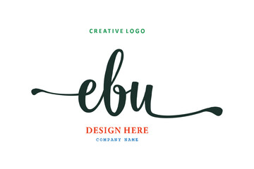 logo composition of the letter EBU is simple, easy to understand and authoritative