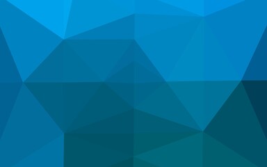 Light BLUE vector polygonal template.