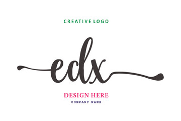 logo composition of the letter EDX  is simple, easy to understand and authoritative