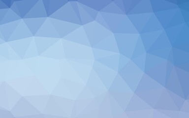 Light BLUE vector shining triangular pattern.