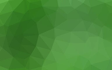 Light Green vector polygonal background.