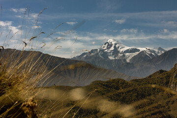 Mount Kazbek. View from Ingushetia, Russia