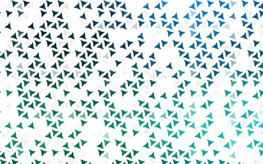 Light Blue, Green vector seamless texture in triangular style.