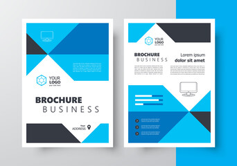 Flyer brochure design, business flyer size A4 template, creative leaflet, trend cover geometric