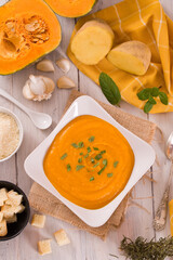 Pumpkin cream soup.