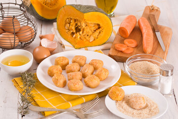 Pumpkin chicken meatballs.