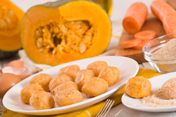 Pumpkin chicken meatballs.