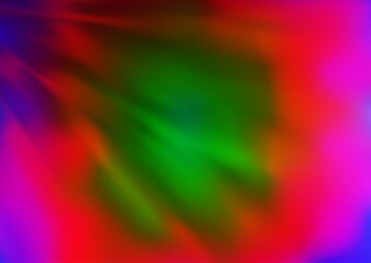 Light Multicolor, Rainbow vector blurred shine abstract background.