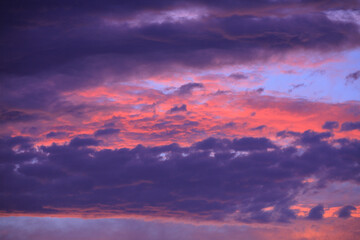 Obraz premium 夕焼け雲