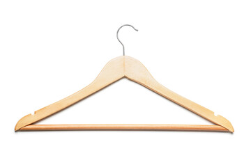 Clothes hanger on white background