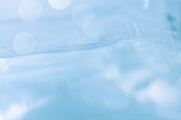 水の泡と水面、水中の素材。健康や医療、環境やライフスタイル、飲料のイメージ。