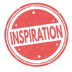 Inspiration grunge rubber stamp