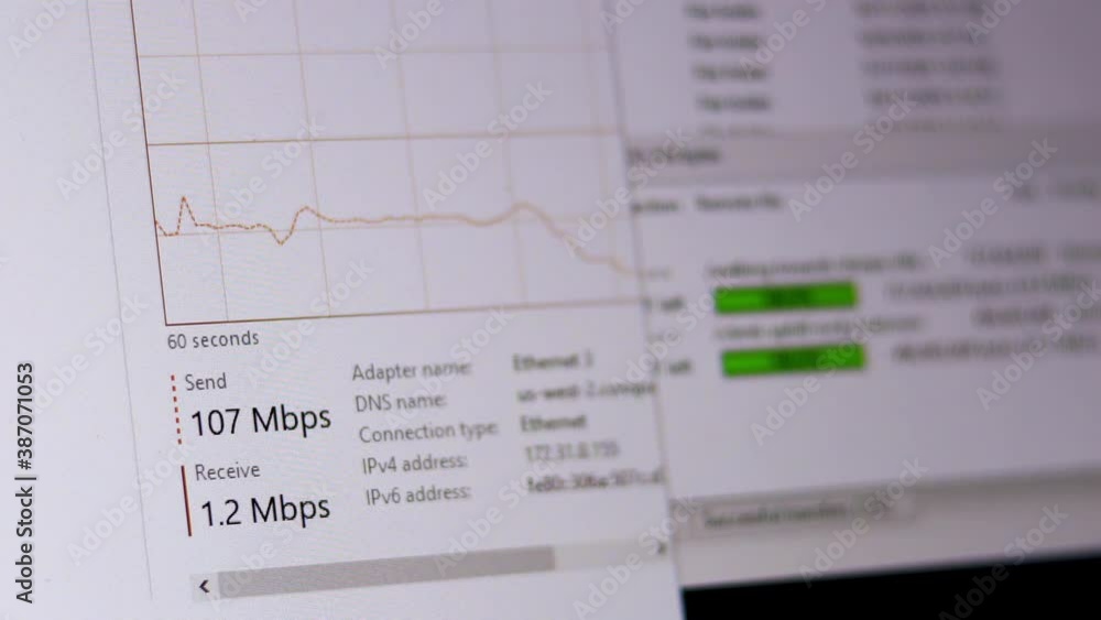 Poster uploading or downloading files on a high speed gigabit internet connection