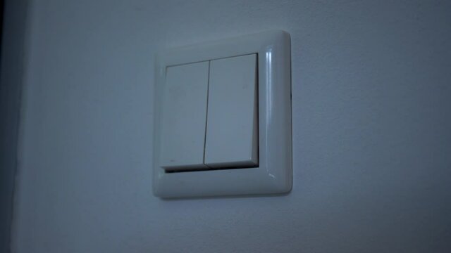 switching the lights on and off. (4k)